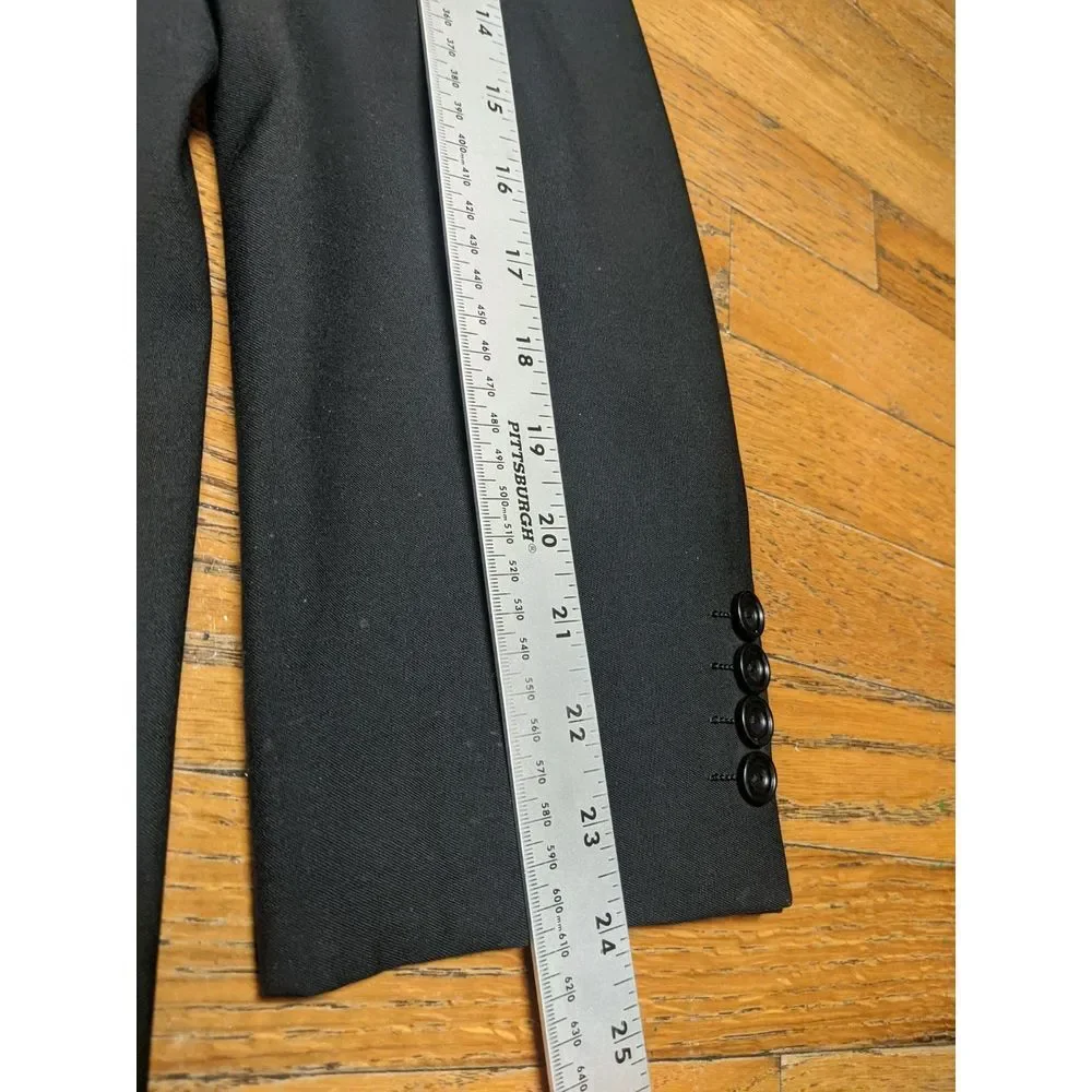 Vintage Burberry Double Brest Blazer Jacket Men's Sport Coat Black